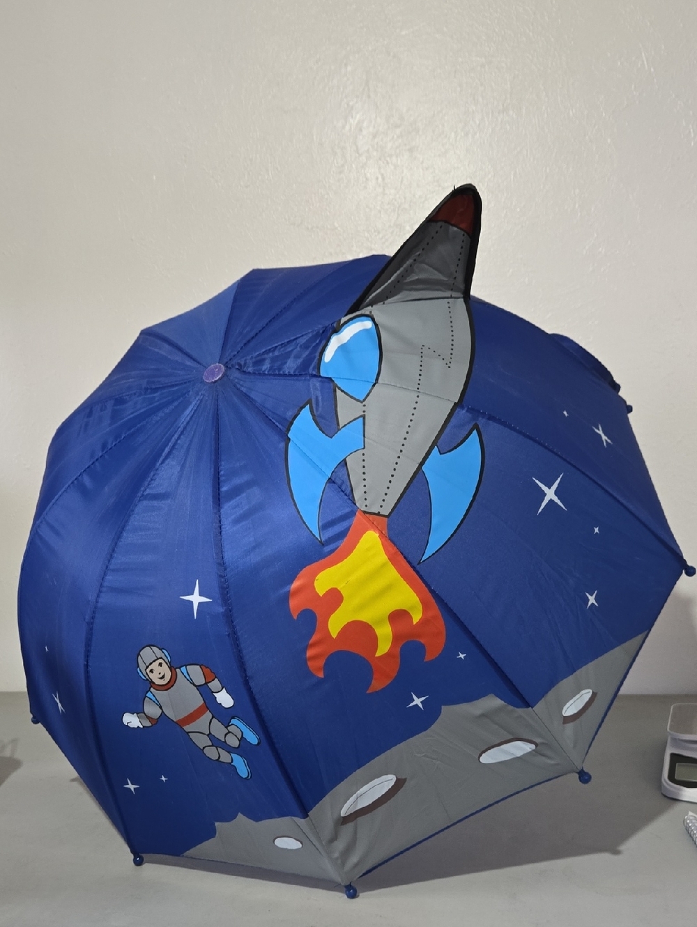 Kidorable Blue Rocket and Astronaut Kids Umbrella